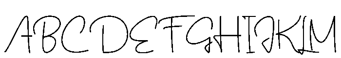 Dahlia Calligraphy Font UPPERCASE