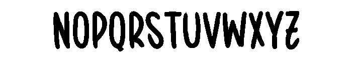 Daily Alphabet Font LOWERCASE