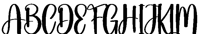 Daily Birthday Font UPPERCASE