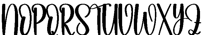 Daily Birthday Font UPPERCASE