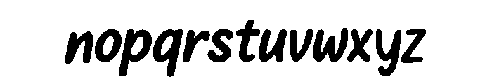 Daily Bloom Font LOWERCASE