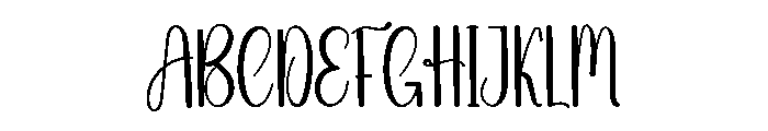 Daily Calligraphy Font UPPERCASE