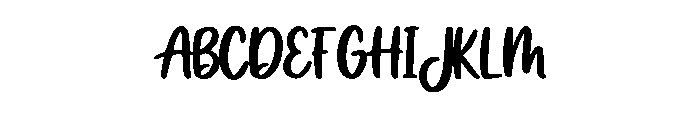 Daily Calm Script Regular Font UPPERCASE