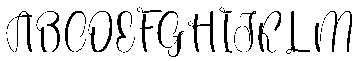 Daily Calm Font UPPERCASE