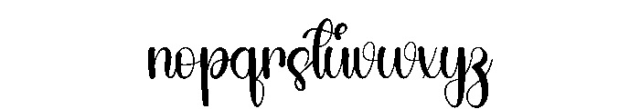 Daily Calm Font LOWERCASE