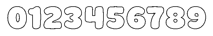 Daily Chunky Outline Regular Font OTHER CHARS