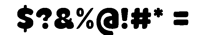 Daily Chunky Regular Font OTHER CHARS