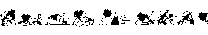Daily Darling Doodles Extra Font UPPERCASE