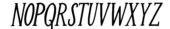 Daily Darling Serif Slant Font UPPERCASE