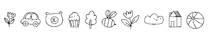Daily Doodles Font OTHER CHARS