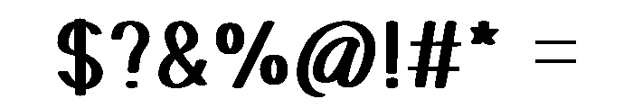 Daily Grind Font OTHER CHARS