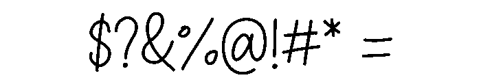 Daily Ink Font OTHER CHARS