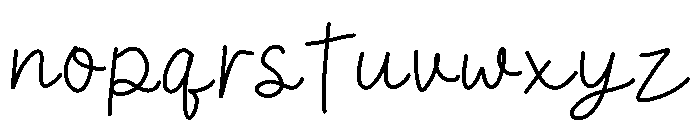 Daily Ink Font LOWERCASE