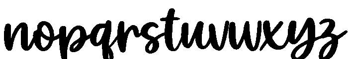 Daily Milk Regular Font LOWERCASE