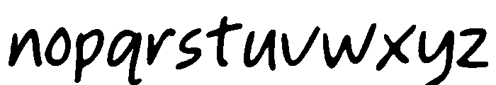 Daily Pages Regular Font LOWERCASE
