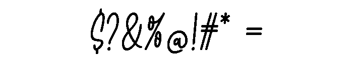 Daily Schedule Font OTHER CHARS