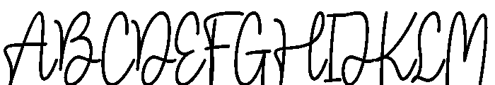 Daily Schedule Font UPPERCASE