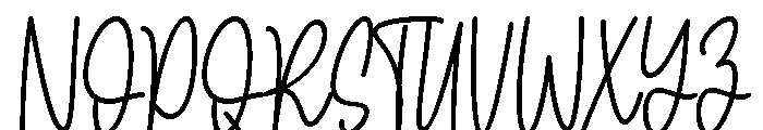 Daily Schedule Font UPPERCASE