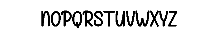 Daily Warmer Font LOWERCASE