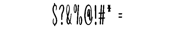 Daily Working Font OTHER CHARS