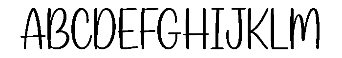 DailyDoodle Font UPPERCASE