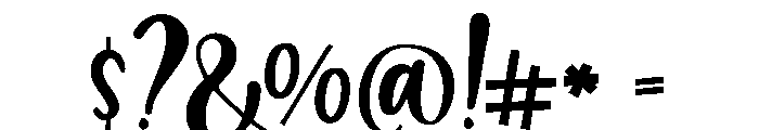 DailyMilk-Regular Font OTHER CHARS