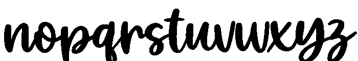 DailyMilk-Regular Font LOWERCASE