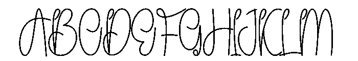 Dailylove Font UPPERCASE