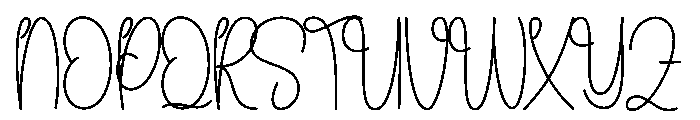Dailylove Font UPPERCASE