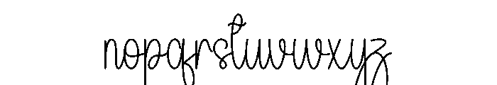 Dailylove Font LOWERCASE