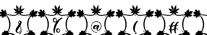 Dainty Autumn Font OTHER CHARS