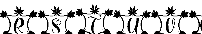 Dainty Autumn Font UPPERCASE