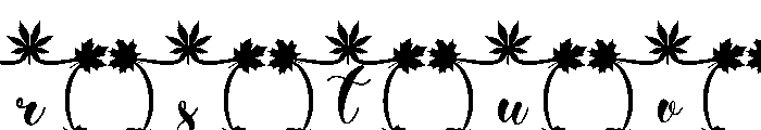 Dainty Autumn Font LOWERCASE