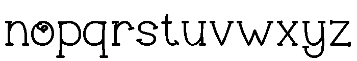 Dainty Hearts Regular Font LOWERCASE