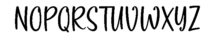 Dainty Sweety Font UPPERCASE