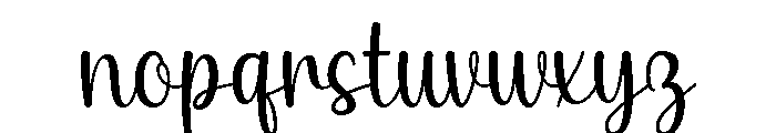 Dainty Sweety Font LOWERCASE