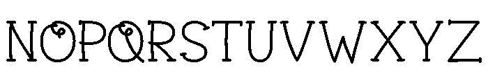 DaintyHearts-Regular Font UPPERCASE