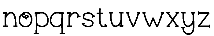 DaintyHearts-Regular Font LOWERCASE