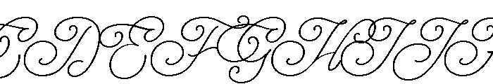 Daintyline Regular Font UPPERCASE