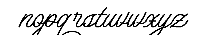 Daintyline Regular Font LOWERCASE