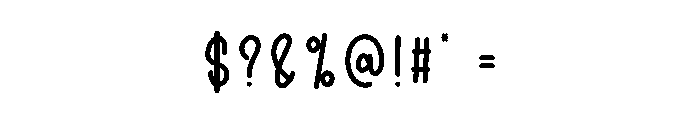 Dairys Kimberly Font OTHER CHARS