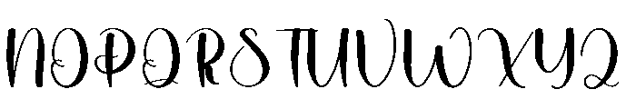 Daisy Anything Font UPPERCASE