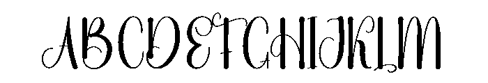Daisy Calligraphy Font UPPERCASE