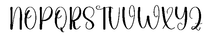 Daisy Calligraphy Font UPPERCASE