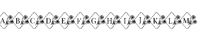 Daisy Floral Monogram Suse Reg FONT