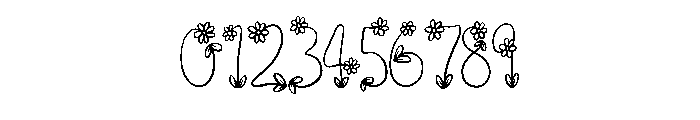 Daisy Flower By Squeeb  Regular Font OTHER CHARS
