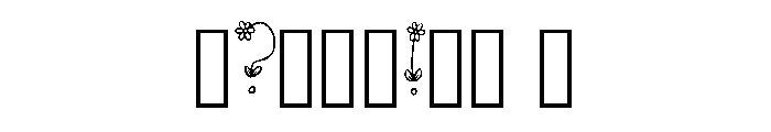 Daisy Flower By Squeeb  Regular Font OTHER CHARS