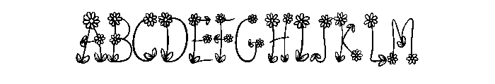 Daisy Flower By Squeeb  Regular FONT