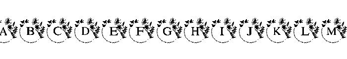Daisy Frame Font UPPERCASE