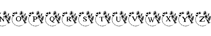 Daisy Frame Font UPPERCASE